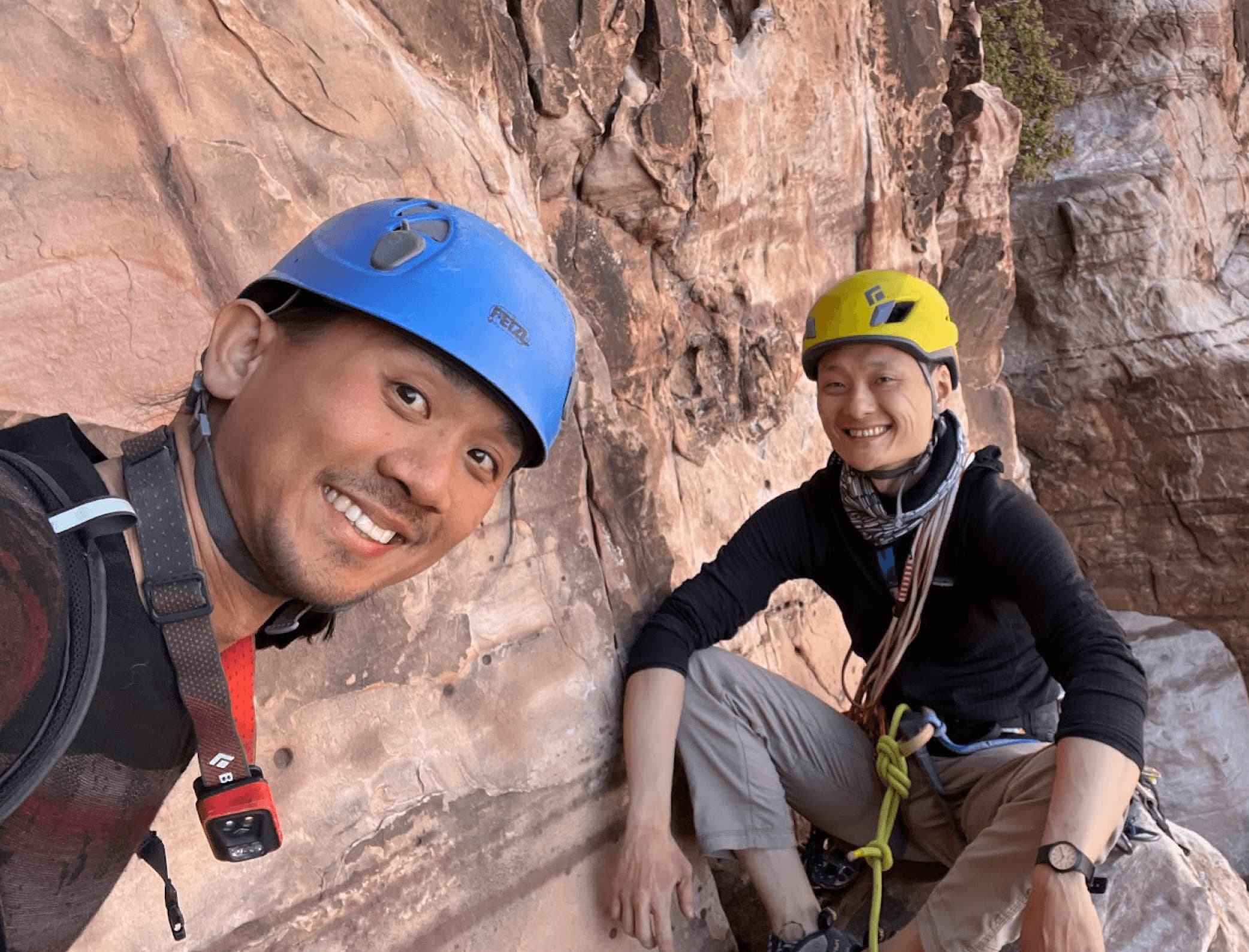 Moda Labs founders climbing